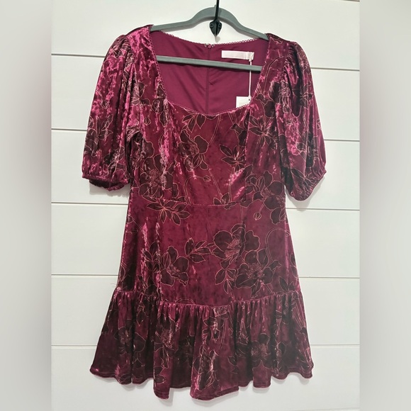 Rachel Parcell Crushed Velvet Mini Dress size 12 - Picture 9 of 13